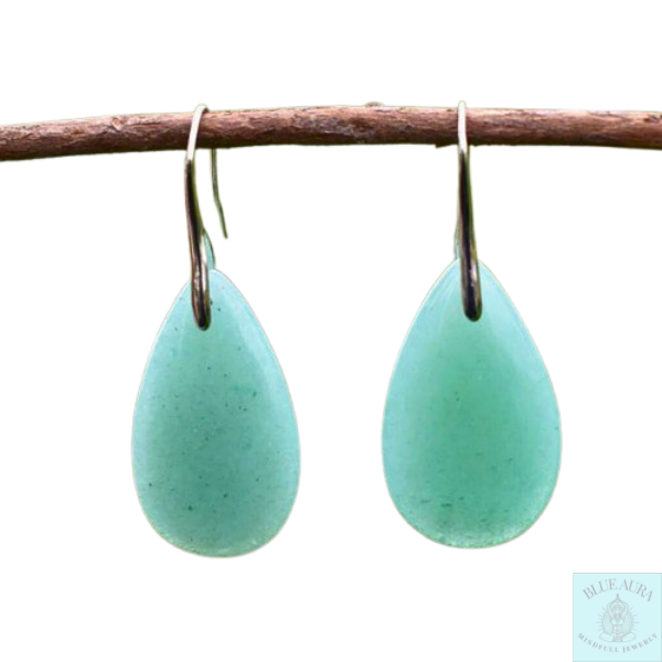 Jade Natural Stone Drop Earrings