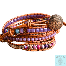Load image into Gallery viewer, Purple Love Jasper Bracelet
