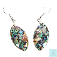 Load image into Gallery viewer, Abalone Shell Rainbow Drop Earrings
