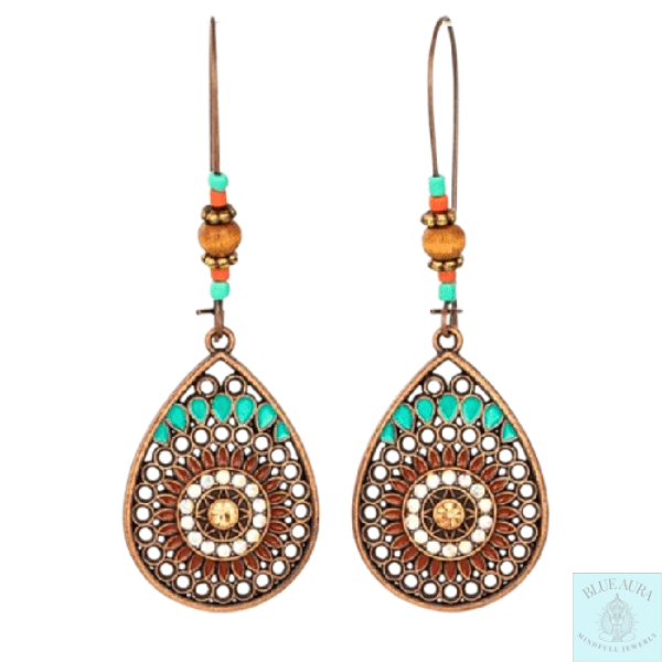 Handmade Mala Drop Earrings